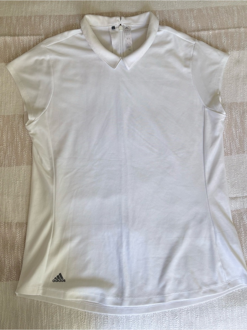 adidas White Women's Athletic Polo Top